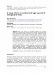 study related to medical and legal aspects of surrogacy in India Cover Page