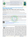 Research paper thumbnail of Spectroscopic Study of Synthesized Copper Nanoparticles by Chemical Reduction Method