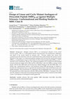 Design of Linear and Cyclic Mutant Analogues of Dirucotide Peptide (MBP82–98) against Multiple Sclerosis: Conformational and Binding Studies to MHC Class II Cover Page