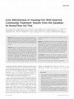 Research paper thumbnail of Cost-Effectiveness of Housing First With Assertive Community Treatment: Results From the Canadian At Home/Chez Soi Trial