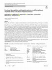 Emotional dysregulation and linguistic patterns as a defining feature of patients in the acute phase of anorexia nervosa Cover Page