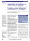 Improving pneumonia diagnoses using pulse oximetry at rural health institutions in southern Ethiopia: Protocol for a cluster-randomized controlled trial v1 Cover Page