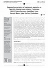 Seasonal occurrence of metazoan parasites in Tigerfish, Hydrocynus vittatus Castelnau, 1861 (Characiformes: Alestidae) from Sanyati Basin, Lake Kariba, Zimbabwe Cover Page