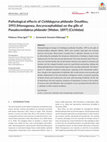 Pathological effects of Cichlidogyrus philander Douëllou, 1993 (Monogenea, Ancyrocephalidae) on the gills of Pseudocrenilabrus philander (Weber, 1897) (Cichlidae) Cover Page