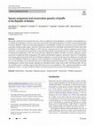 Species assignment and conservation genetics of giraffe in the Republic of Malawi Cover Page