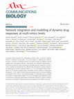 Network integration and modelling of dynamic drug responses at multi-omics levels Cover Page