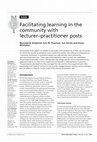 Facilitating learning in the community with lecturer–practitioner posts Cover Page