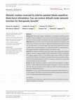 Akinetic mutism reversed by inferior parietal lobule repetitive theta burst stimulation: Can we restore default mode network function for therapeutic benefit? Cover Page