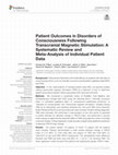 Patient Outcomes in Disorders of Consciousness Following Transcranial Magnetic Stimulation: A Systematic Review and Meta-Analysis of Individual Patient Data Cover Page