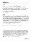 Research paper thumbnail of Perceptions of veterinary extension staff regarding poultry feed and ingredients in selected districts of Uganda: a qualitative study