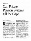 Research paper thumbnail of Can private pension systems fill the gap?