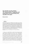 Research paper thumbnail of New Wealth in the New World: The “Nouveau Riche,” Temporality, and Social Order in the United States from the 1860s to the 1920s