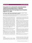 Using genetic loci to understand the relationship between adiposity and psychological distress: a Mendelian Randomization study in the Copenhagen General Population Study of 53 221 adults Cover Page