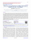 Effectiveness of Lung Flute Device on Miliary Tuberculosis in Intensive Care Unit -A Case Report Cover Page