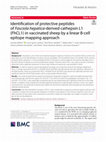 Identification of protective peptides of Fasciola hepatica-derived cathepsin L1 (FhCL1) in vaccinated sheep by a linear B-cell epitope mapping approach Cover Page