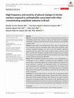 Research paper thumbnail of High frequency and severity of pleural changes in former workers exposed to anthophyllite associated with other contaminating amphibole asbestos in Brazil