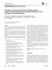 Research paper thumbnail of Prevalence of cocaine and derivatives in blood and urine samples of trauma patients and correlation with injury severity: a prospective observational study