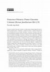 Research paper thumbnail of Francesco Petrarca: Pismo Giacomu Colonni, Fam. 2.9