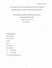 A Cross-Linguistic Study on the Interpretation of Pronouns by Children and Agrammatic Speakers: Evidence from Dutch, Spanish, and Italian Cover Page