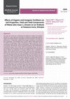 Research paper thumbnail of Effects of Organic and Inorganic Fertilizers on Soil Properties, Yield and Yield Components of Maize (Zea mays L.) Grown on an Andisols at Hawassa Zuria, Ethiopia