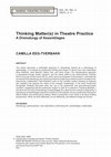 Thinking Matter(s) in Theatre Practice Cover Page