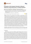 Evaluation of the Sorption Potential of Mineral Materials Using Tetracycline as a Model Pollutant Cover Page