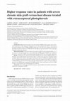 Higher response rates in patients with severe chronic skin graft-versus-host disease treated with extracorporeal photopheresis Cover Page