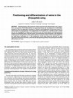 Positioning and differentiation of veins in the Drosophila wing Cover Page