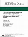 Low-level laser therapy induces an upregulation of collagen gene expression during the initial process of bone healing: a microarray analysis Cover Page