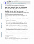 Health service utilization by patients with common mental disorder identified by the Self-Reporting Questionnaire in a primary care setting in Zomba, Malawi: A descriptive study Cover Page