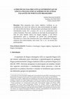 Research paper thumbnail of A percepção das fricativas interdentais de língua inglesa por acadêmicos de letras falantes de português brasileiro