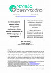 Research paper thumbnail of DIFICULDADES NO ENSINO MÉDIO: Percepções de professores e alunos sobre as contribuições do PIBID na aquisição de língua inglesa