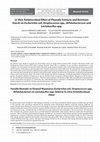 Fenolik Ekstrakt ve Dirençli Nişastanın Escherichia coli, Streptococcus spp., Bifidobacterium ve Lactobacillus spp. Üzerine İn-vitro Antimikrobiyal Etkisi Cover Page