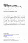 Report on Section II.D “Policies and Regulations in Mexico with Regard to Genetic Technology and Food Security”: Country Report: Mexico Cover Page