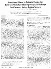 Functional Status in Patients During the First Two Months Following Hospital Discharge for Coronary Artery Bypass Surgery Cover Page