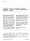 Metabolic, hemodynamic, and cardiac effects of captopril in young, spontaneously hypertensive rats Cover Page