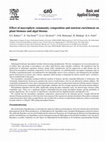 Research paper thumbnail of Effect of macrophyte community composition and nutrient enrichment on plant biomass and algal blooms