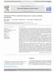 Enrichment of 88 Sr in continental waters due to calcium carbonate precipitation Cover Page