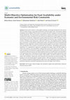 Multi-Objective Optimization for Food Availability under Economic and Environmental Risk Constraints Cover Page