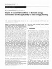 Research paper thumbnail of Impact of household transitions on domestic energy consumption and its applicability to urban energy planning