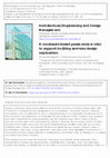 Research paper thumbnail of A constraint-based parametric model to support building services design exploration [forthcoming]