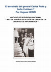 El asesinato del general Carlos Prats y Sofía Cuthbert en Buenos Aires por la DINA  y Pinochet ? Por Hugues HENRI Cover Page