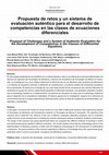 Proposal of Challenges and a System of Authentic Evaluation for the Development of Competences in the Classes of Differential Equations Cover Page