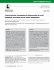 Experiencia del tratamiento de hipertensión arterial pulmonar persistente en un centro hospitalario Cover Page