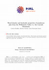 Wood density and hydraulic properties of ponderosa pine from the Willamette Valley vs. the Cascade Mountains Cover Page