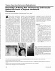 Potentially Life-Saving Role for Temporary Endovascular Balloon Occlusion in Atypical Mediastinal Hematoma Cover Page