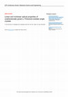 Linear and nonlinear optical properties of unidirectionally grown L-Threonine acetate single crystals Cover Page