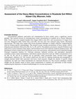 Assessment of the Heavy Metal Concentration in Roadside Soil within Aizawl City, Mizoram, India Cover Page