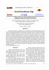 Research paper thumbnail of Gambaran Pengetahuan, Sikap, Dan Tindakan Siswa-Siswi Tentang Pemeliharaan Kesehatan Gigi Dan Mulut Berdasarkan Umur Dan Jenis Kelamin DI SD Negeri 101896 Kiri Hulu- I Tanjung Morawa Propinsi Sumatera Utara