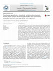 Simultaneous quantification of amiloride and hydrochlorothiazide in human plasma by liquid chromatography–tandem mass spectrometry Cover Page